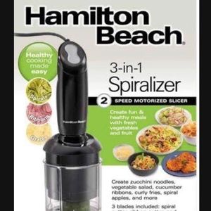 NEW IN BOX Hamilton Beach 3 in 1 Spiralizer
